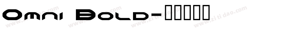 Omni Bold字体转换
